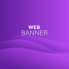 Poster - abstract purple background with wave