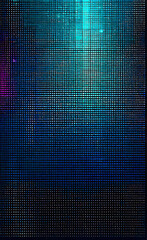 Sticker - Vector abstract background, Digital glowing square pixels for technology, gaming and science illustration, Abstract blue digital background with small squares