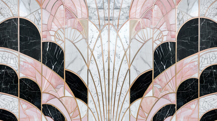 Art deco wallpaper pattern