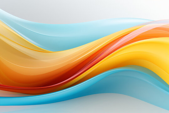 Abstract transparent material wavy background 
