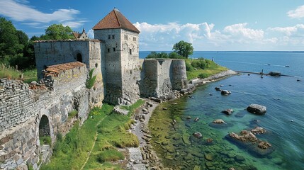 Wall Mural - Tallinn's well-preserved medieval old town, vibrant cultural scene, and stunning coastal views offer a unique travel experience.