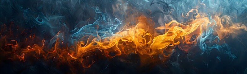 Wall Mural - abstract blaze fire flame texture for banner background