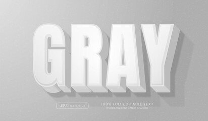 Poster - gray text style effect