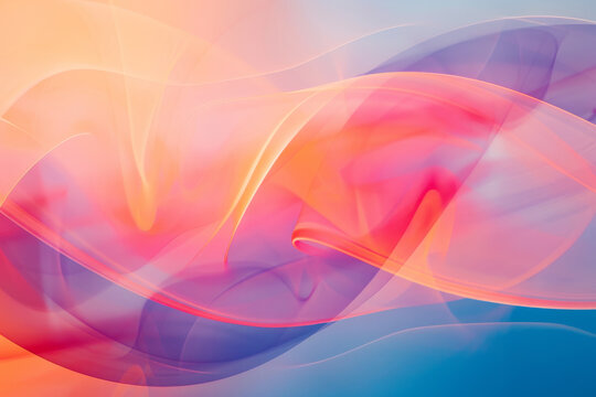 Abstract transparent material wavy background 
