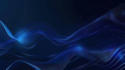 Poster - Abstract big data visualization. futuristic space. Technology background design