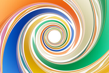 Poster - 3d illustration of a abstract colorful background with scintillating circles and gloss. illustration