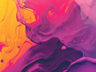 Aufkleber - Visual Movement in Melting Colors: Striking Banner for Modern Advertisement and Social Media, Exuding Vibrance and Energy