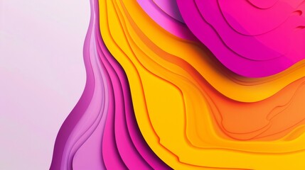 Aufkleber - Vivid Pastel Organic Shapes Melting in a Dynamic Web Background for Modern Sites