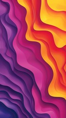 Aufkleber - Colorful Poster of Melting Patterns with Vivid Abstract Design for Modern Decor or Artistic Displays