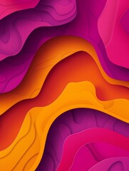 Aufkleber - Celebratory Design Day Illustration Featuring Vibrant, Melting Patterns in Bright Colors, Symbolizing Joy and Creativity