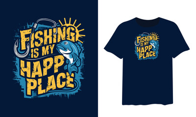 Wall Mural - fishing t-shirt design, fishing vector typography t-shirt design.