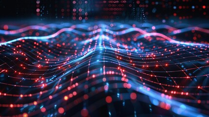 Fototapete - Technology Network Background.