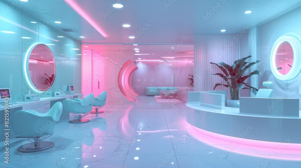 Exploring salons that integrate technology in their design, such as ...