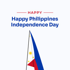 Wall Mural - Philippines independence day celebration design template