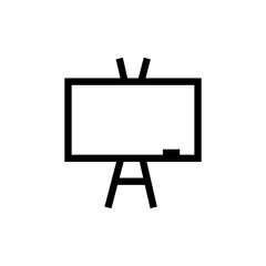 Poster - school board icon vector, simple flat black illustration on white background..eps