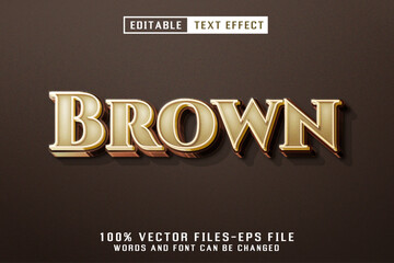 Poster - Brown Editable Text Effect