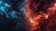 © Imron - red and blue battle lightning background