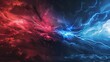 © Imron - red and blue battle lightning background