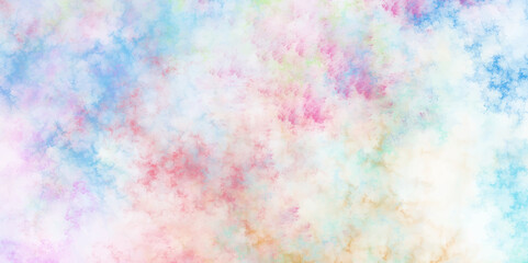 Poster - Abstract light colorful grunge texture painted with watercolor stains. Grunge texture splash paint multicolor art. abstract pastel watercolor background for wallpaper, decoration, graphics design. 