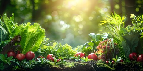 Poster - Eco Friendly Organic Farming in Lush Natural Landscape