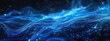 © Alpa - Futuristic blue dots waves for digital processing, network connection and digital communication concept background.
