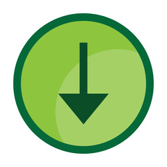 Poster - Download vector icon. interface illustration sign. load symbol. upload logo or mark.