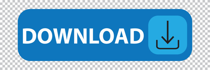 Poster - Click here banner with shadow. Click push button isolated. Online shopping. 3d download now blue button with hand cursor. Save cloud icon button hand pointer clicking. 7891