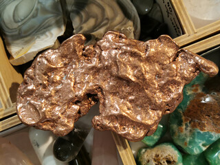 Wall Mural - natural copper mineral as nice piece of metal