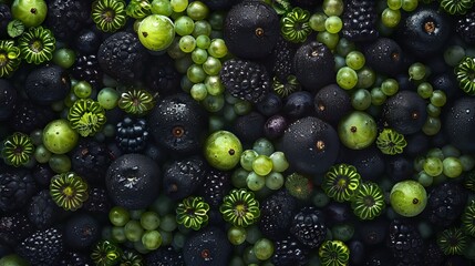 Wall Mural - Closeup Of Berries