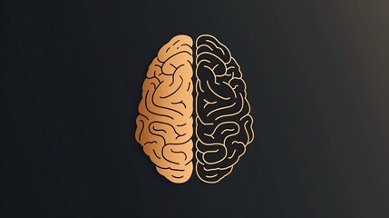 a clean and simplistic logo for health/brain