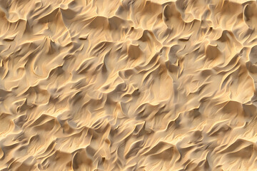 Canvas Print - seamless windswept sandy beach ripples aerial view normal map background texture realistic 8k summer desert sand dunes repeat pattern design height or bump mapping material shader 3d rendering AI