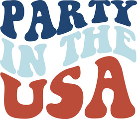 Wall Mural - 33. Party in the USA svg, 4th of July svg