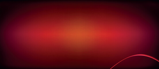 Poster - A vibrant red and orange wave contrasts beautifully against a dark background, creating a striking visual impact