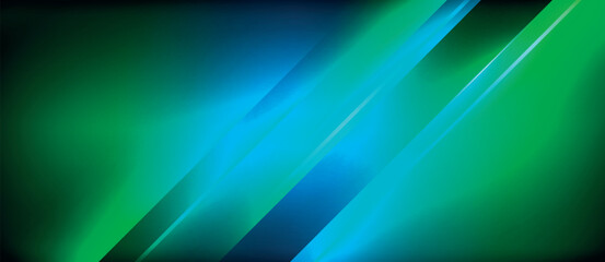 Aufkleber - The image displays a background in shades of blue and green, with glowing lines running through it, creating an electric and vibrant visual effect