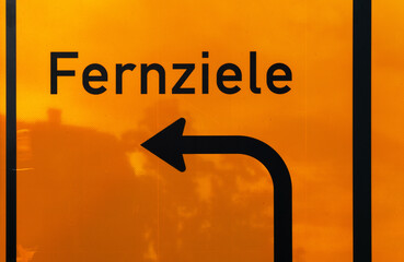 Sticker - Fernziele Wegweiser