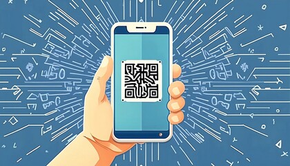 Generated image of qr code taken by the phone