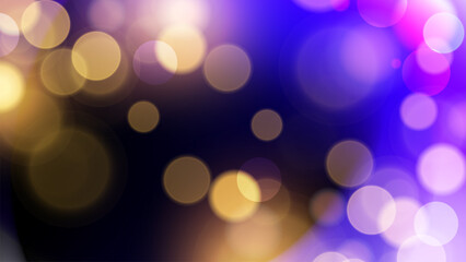 Fototapete - Bokeh lights. Abstract blurred background. Vibrant blur light effect. Vector illustration.