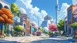 © Sandidwipr - A painting of a mosque at th city in the background