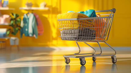 Shopping cart is a treasure trove of fashion, packed with modern and stylish clothing items