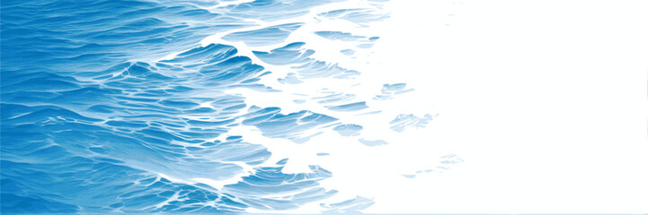 Wall Mural - Ripples and water waves, sea surface, copy space, vector natural background