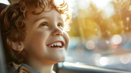 Wall Mural - Happy child laughing 