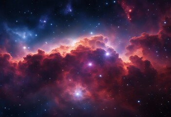 Wall Mural - Colorful space Spiral galaxy cloud nebula. Stary night cosmos. Universe science astronomy. Generative AI