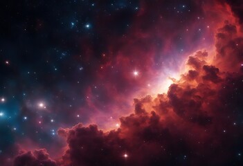 Wall Mural - Colorful space Spiral galaxy cloud nebula. Stary night cosmos. Universe science astronomy. Generative AI