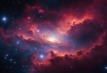 Wall Mural - Colorful space Spiral galaxy cloud nebula. Stary night cosmos. Universe science astronomy. Generative AI