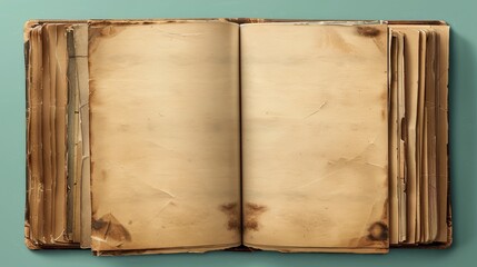 Poster - Modern realistic illustration of old photograph mockups with stains and torn edges or instant picture templates, retro photoalbum design elements.