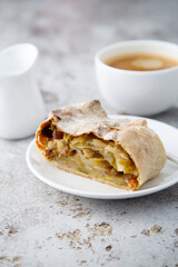 Poster - Homemade apple strudel with raisins