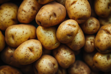 Wall Mural - Fresh raw potatoes