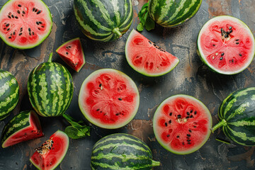 Canvas Print - Fresh and juicy water melon