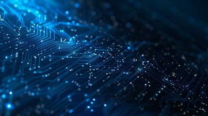 This is an abstract digital background used for technological operations, neural networks, artificial intelligence, data transmission and encryption, audio and visual representations, scientific