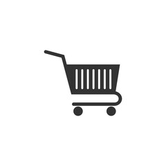 Wall Mural - Shopping Cart icon isolated on transparent background